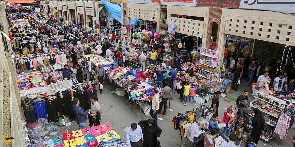 تصویری از بازار ته لنجی
