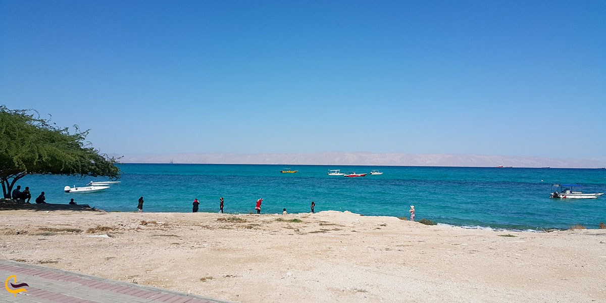 تصویری از ساحل مرجان کیش