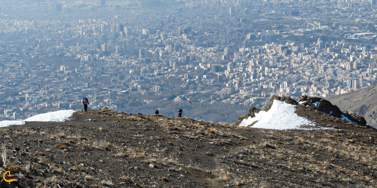 نمایی از قله توچال نزدیک ترین قله به پایتخت
