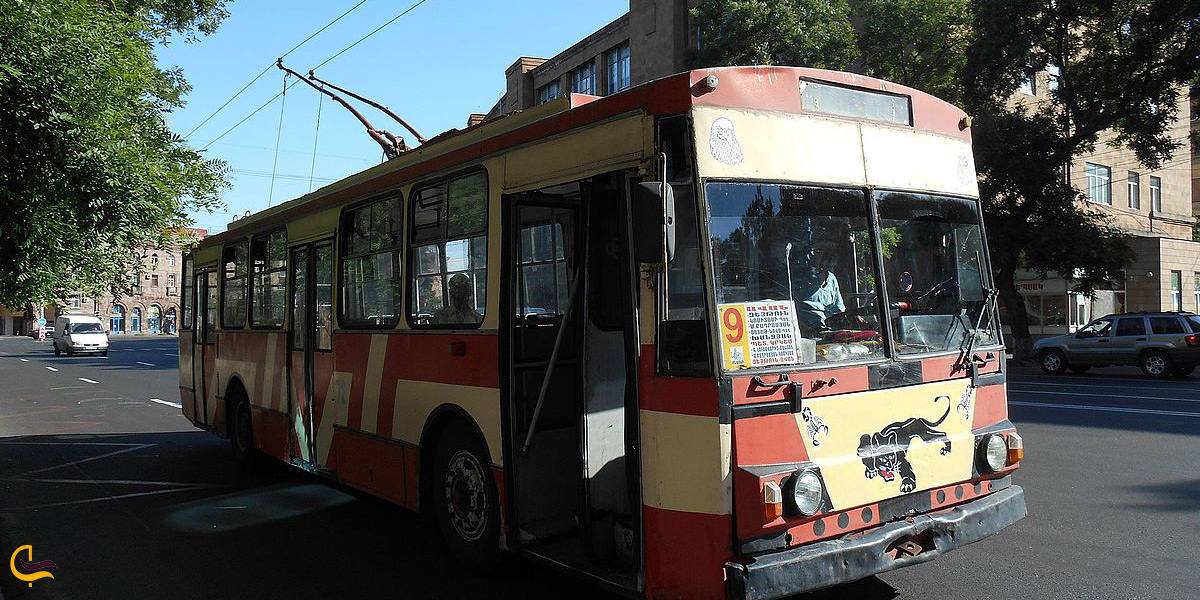 استفاده از ترولی باس ایروان