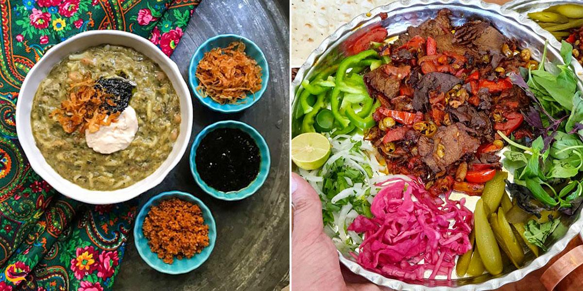 تصویری از غذاهای محلی زنجان