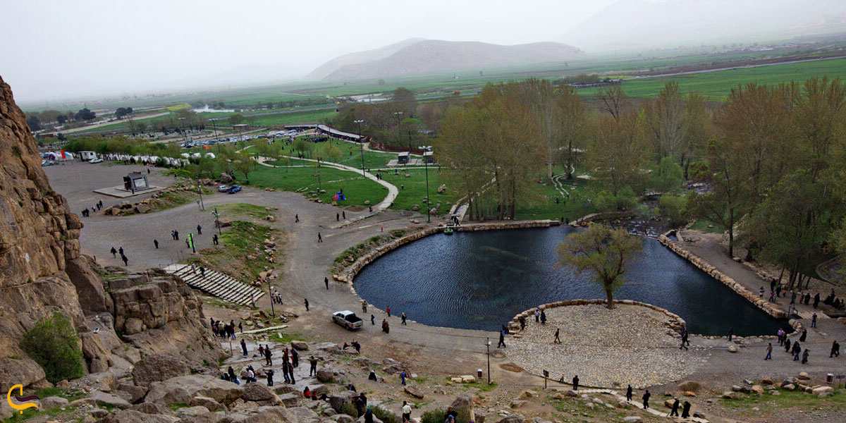 نمایی از بیستون کرمانشاه
