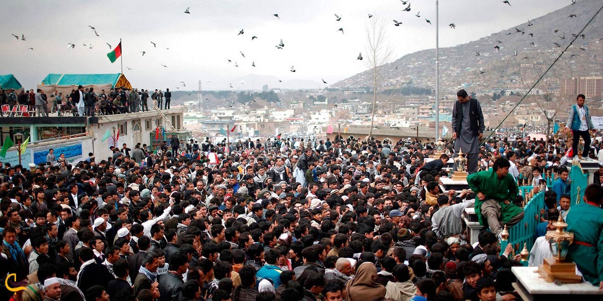 تصویویری از رسومات جشن عید نوروز در افغانستان