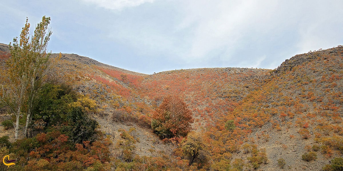 طبیعت زیبای پاییزی روستای دهبار طرقبه مشهد