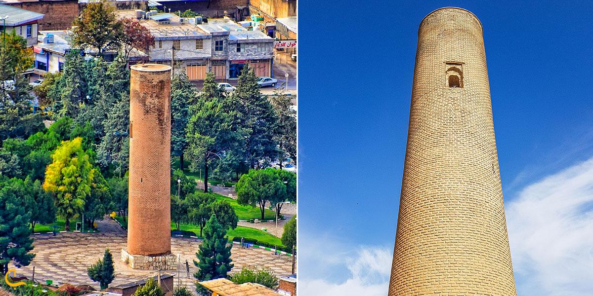 تصویری از مناره آجری خرم آباد