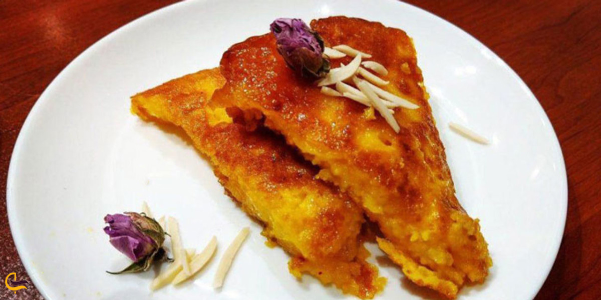 کوکو شیرین غذای خوشمزه شهر قزوین