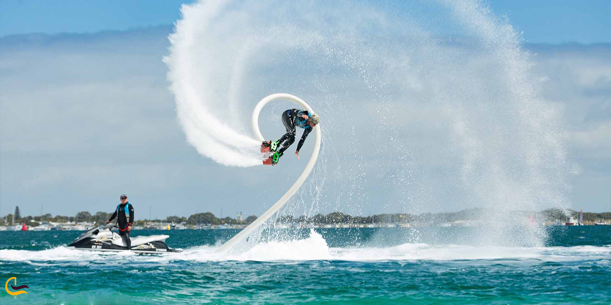 نمایی از فلای بورد کیش