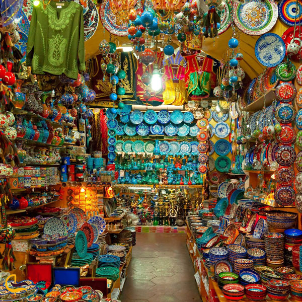 تصویری از صنایع دستی بازار بزرگ استانبول