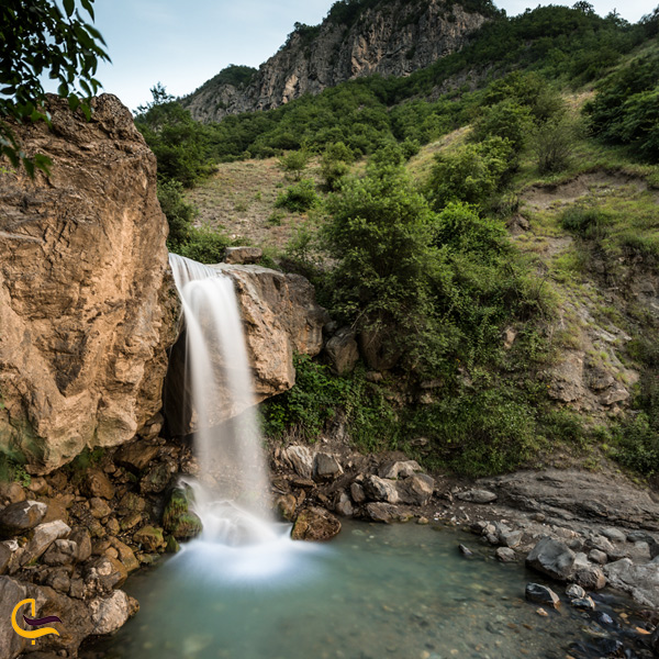 تصویری از آبشار در روستای ماسال مازندران