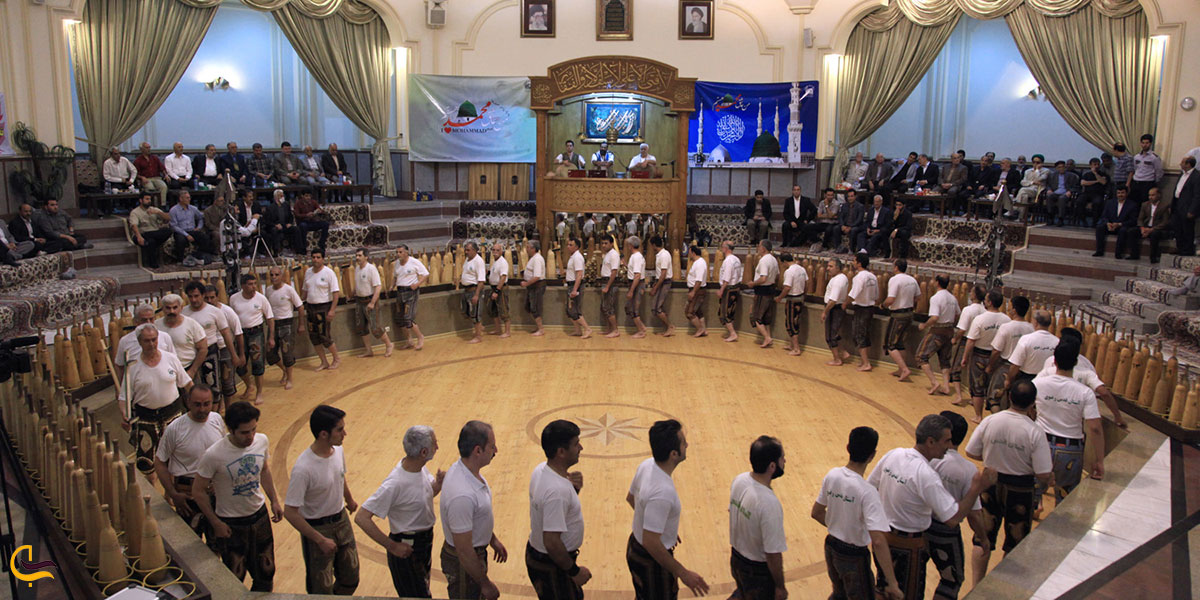 نمایی ازموزه آیین‌های پهلوانی مشهد یا شه لافتی