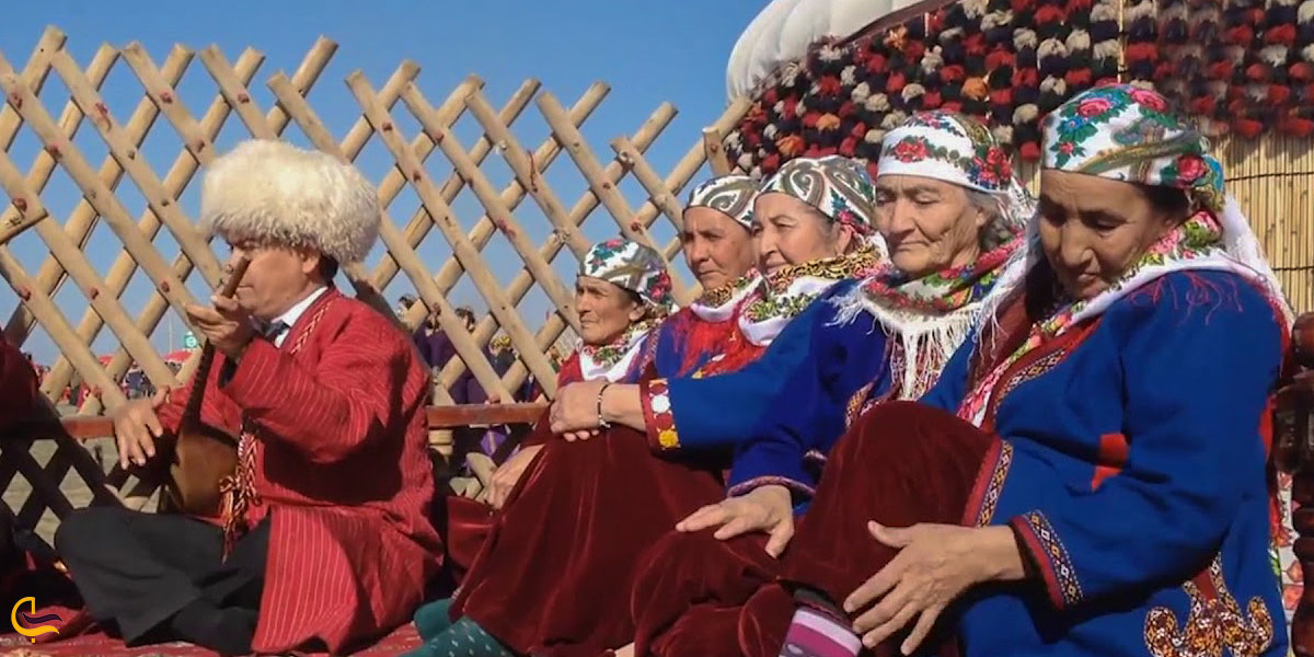 تصویری از مراسم نوروزی در ترکمنستان