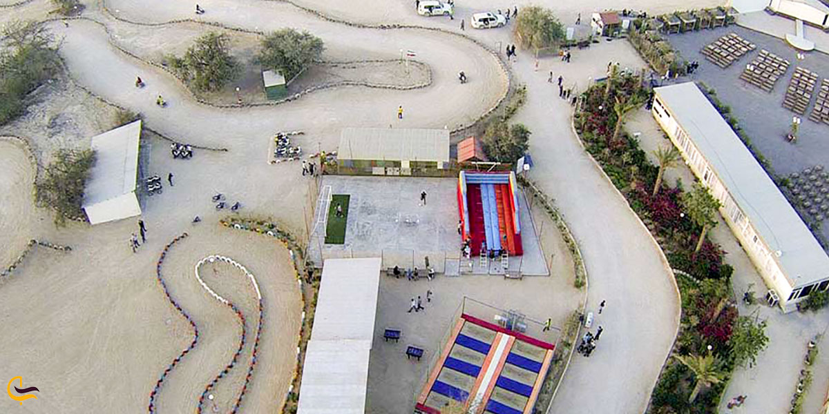 نمایی از بالای مجموعه پارس سافاری کیش