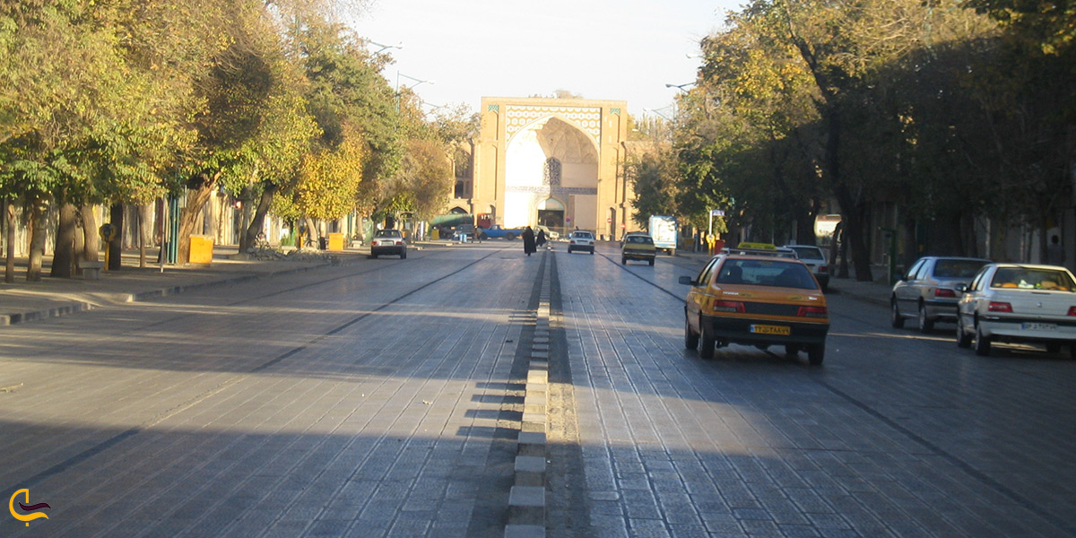 تصویر اولین خیابان کشور ایران خیابان سپه قزوین