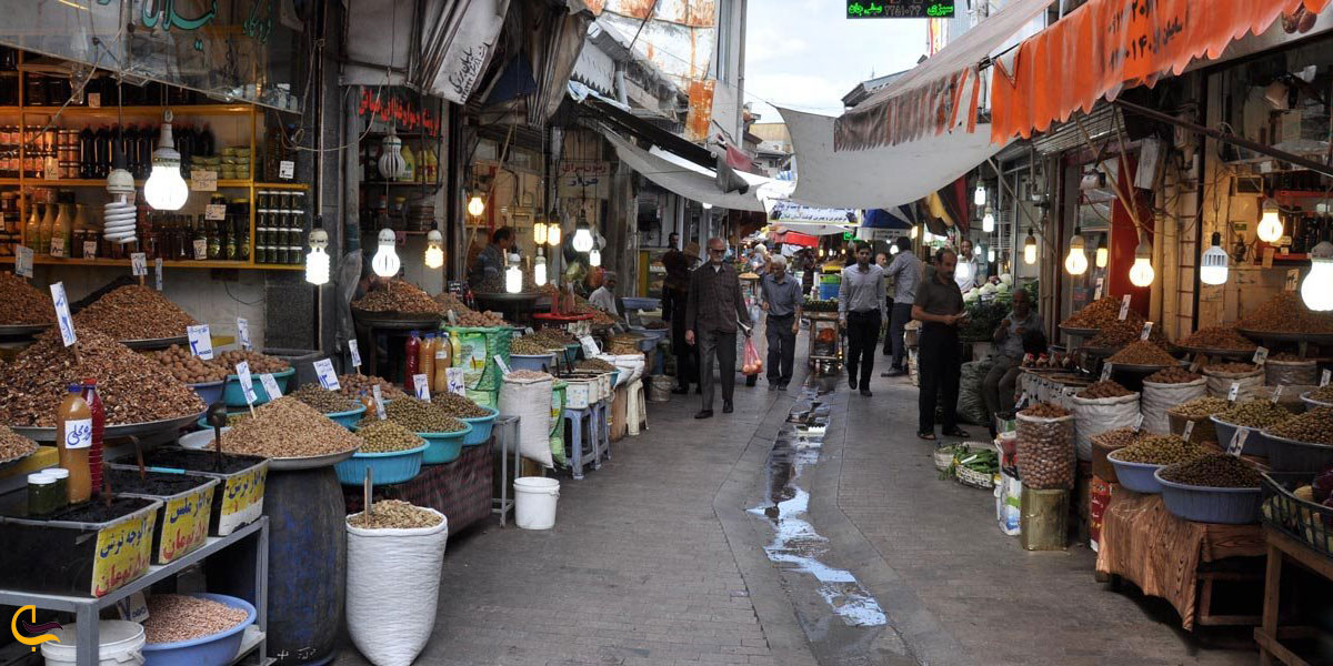 نمایی از بازار سنتی رفسنجان