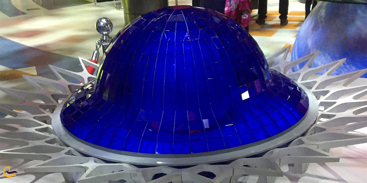 نمایی از ماکت گنبد مینا