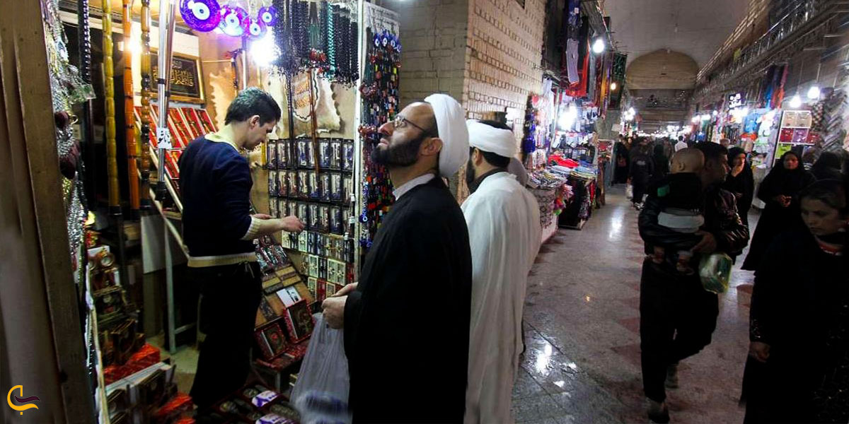 عکس مغازه‌ فروش وسایل مذهبی بازار رضا مشهد
