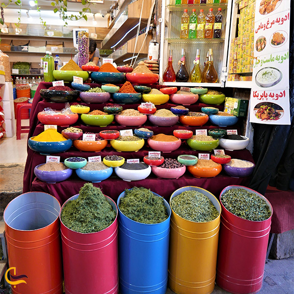 مغازه های ادویه فروشی در بازار وکیل شیراز