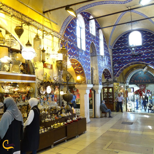 تصویری از خلوتی بازار بزرگ استانبول