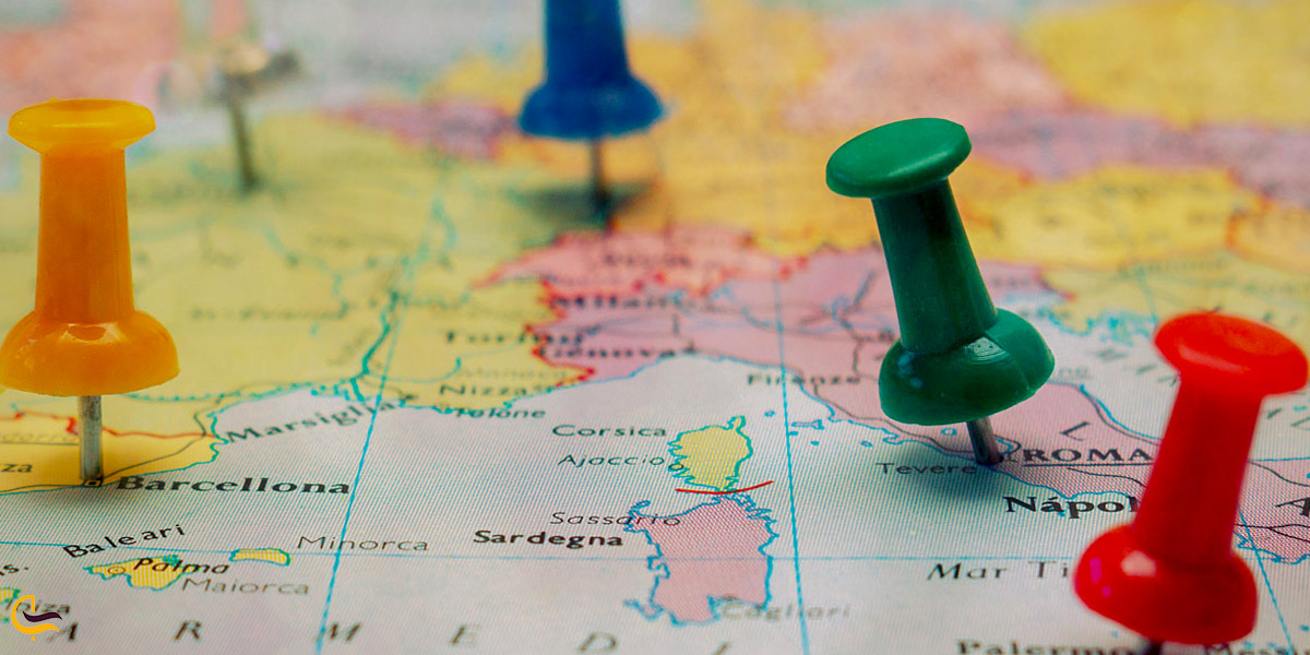 تصویری از نقشه راهنمای سفر