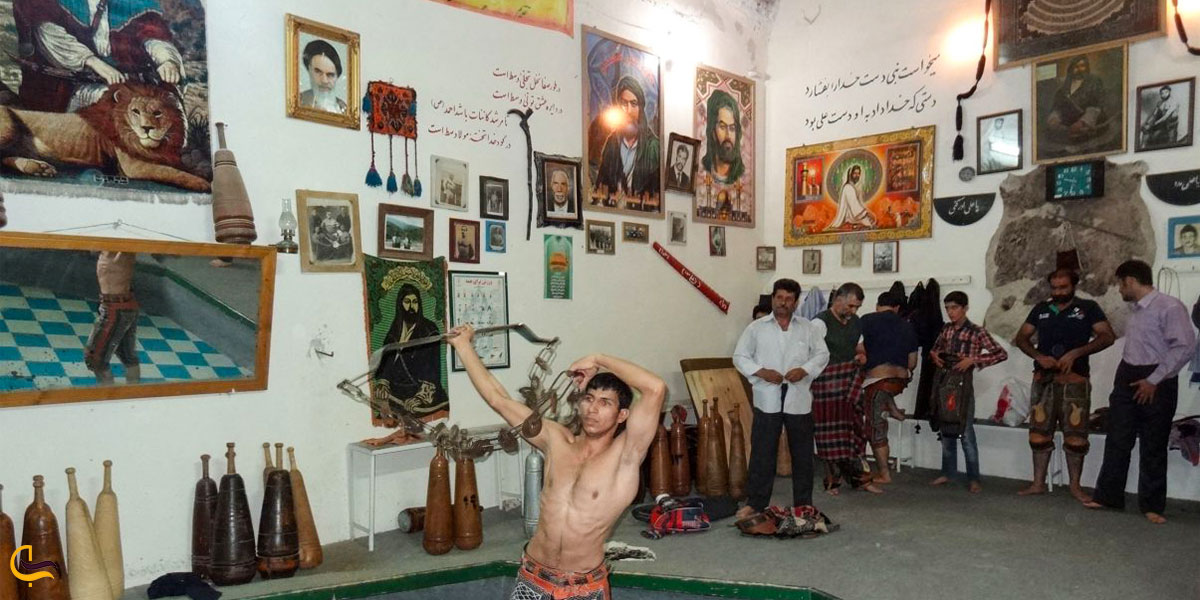 نمایی ازآثار موزه آیین‌های پهلوانی مشهد یا شه لافتی