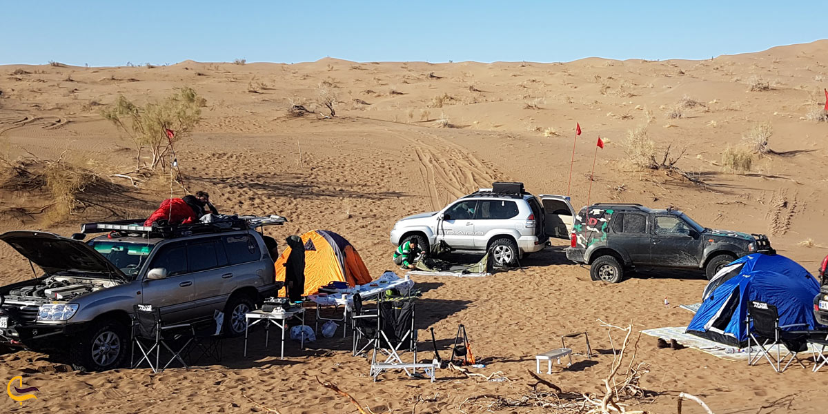 نمایی از کمپینگ کویری سمنان