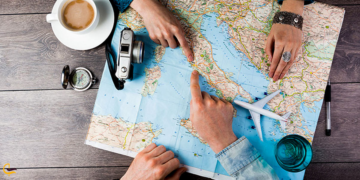 تصوری از نقشه راهنمای سفر