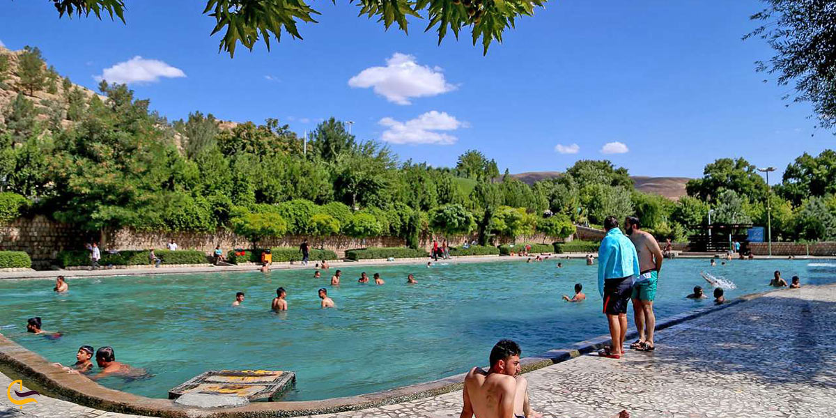 نمایی از استخر بش قارداش بجنورد