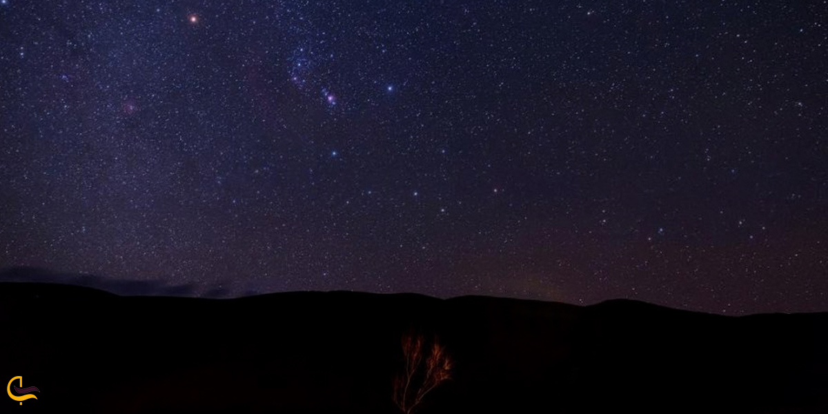 تصویری از آسمان پرستاره کویر ریگ جن سمنان