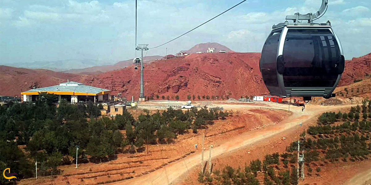 نمایی از تله کابین عون بن علی