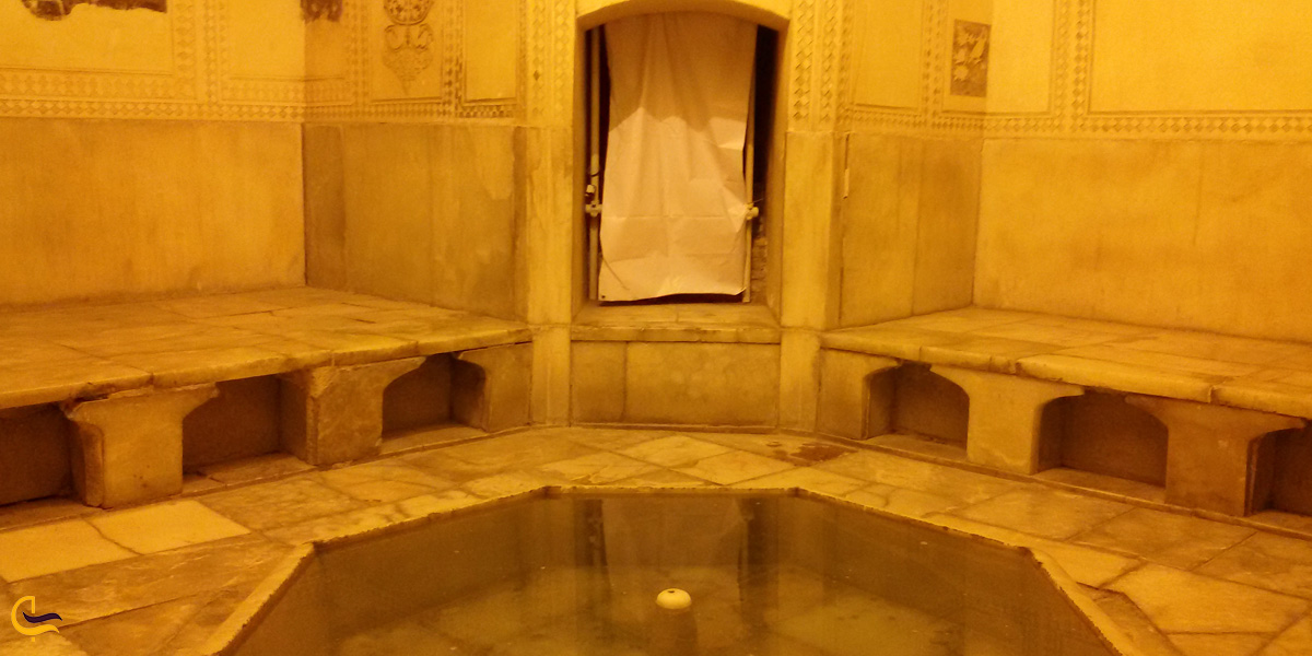 نمایی از حمام ارگ کریم خان