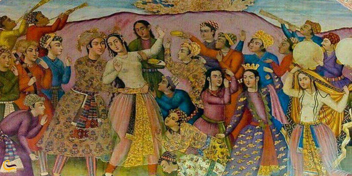 نقاشی از دوران اسلامی در چهارشنب سوری