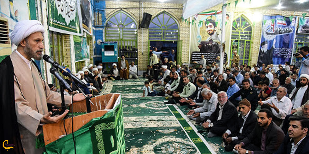 تصویری از مراسم میلاد امام حسن مجتبی در مسجد داراب