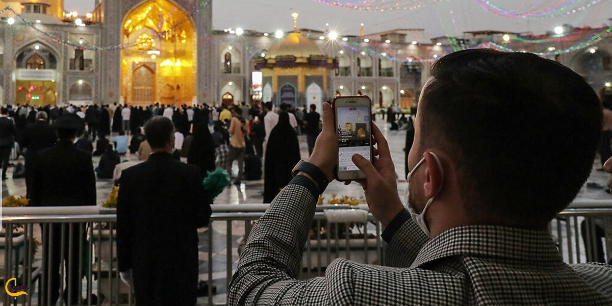 تصویری از حرم امام رضا در ایام کرونا