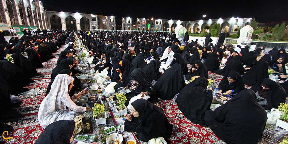 تصویری از حرم امام رضا در ماه رمضان
