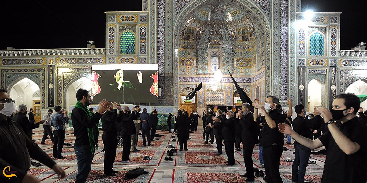 تصویری از حرم امام رضا در ایام مذهبی