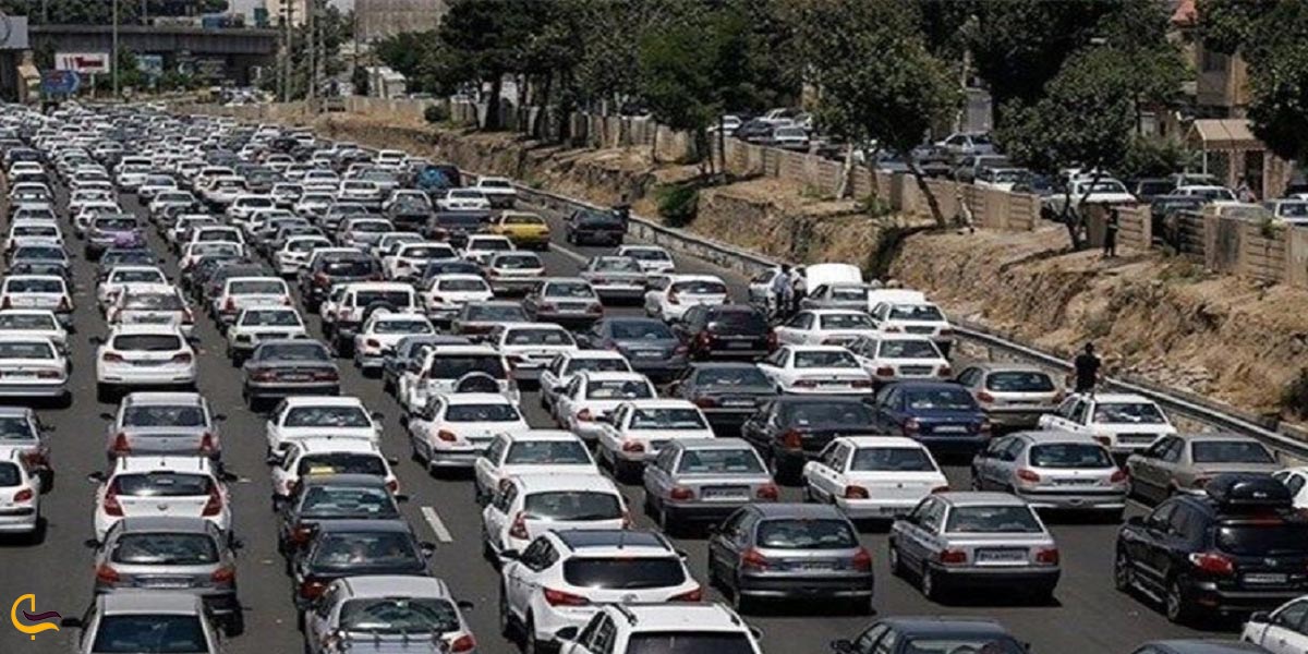 تصویری از ترافیک ورودی مشهد