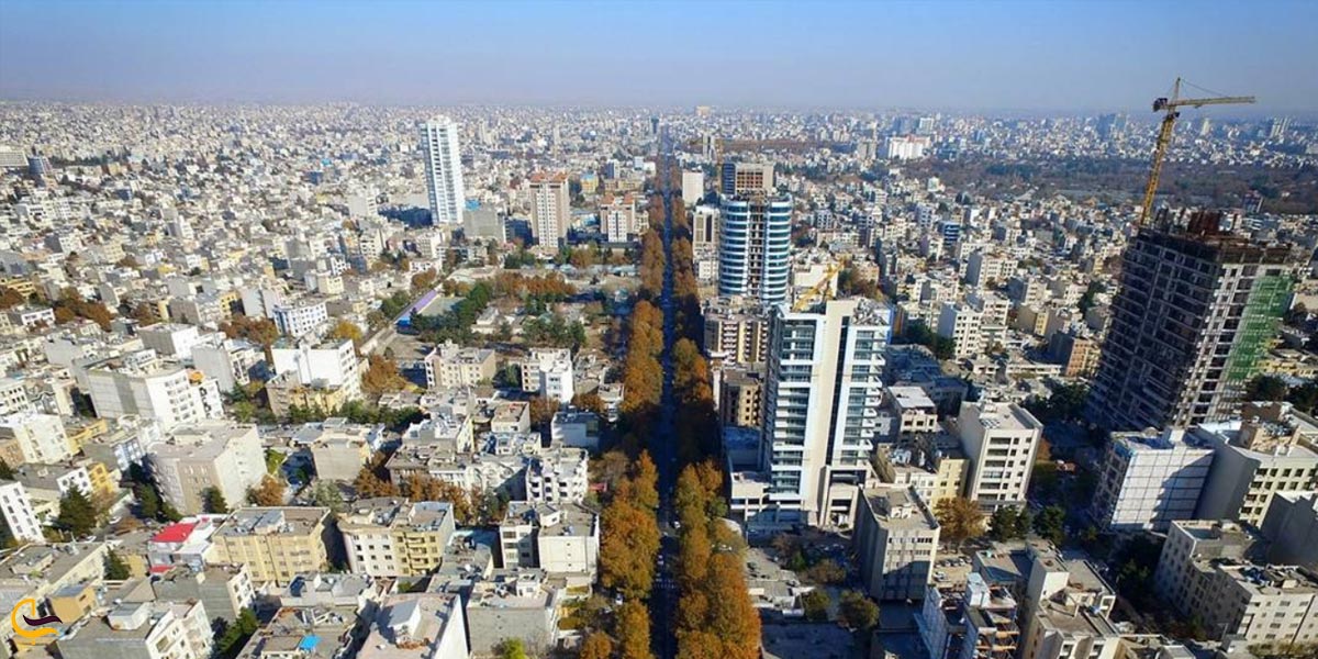 نمایی از کل شهر مشهد