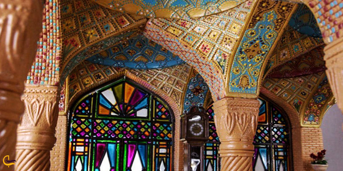 تصویری از طاق مرواریدی مسجد نصیرالملک شیراز