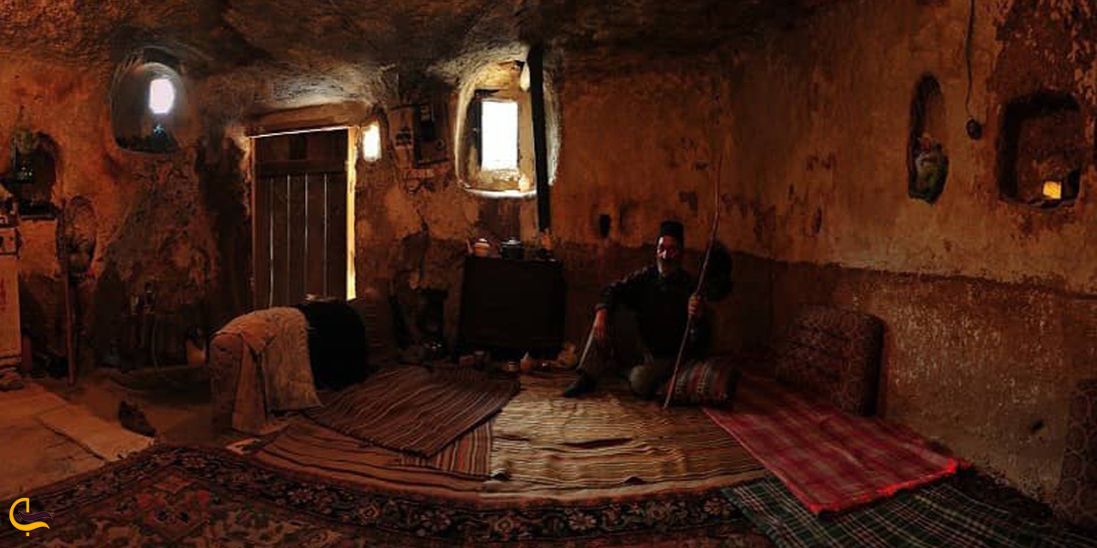 تصویری از داخل خانه روستایی کندوان