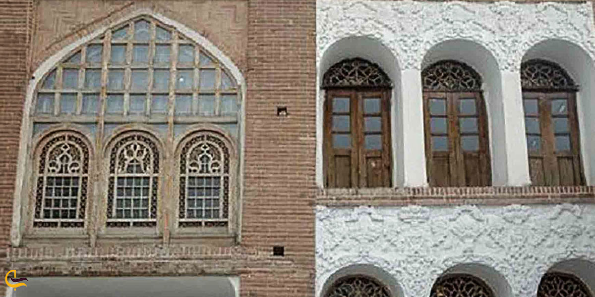 تصویری پنجره های عمارت خانه کرد 