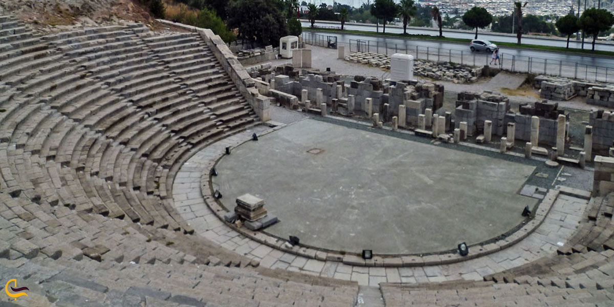 تصویری از محوطه آمفی تئاتر بدروم