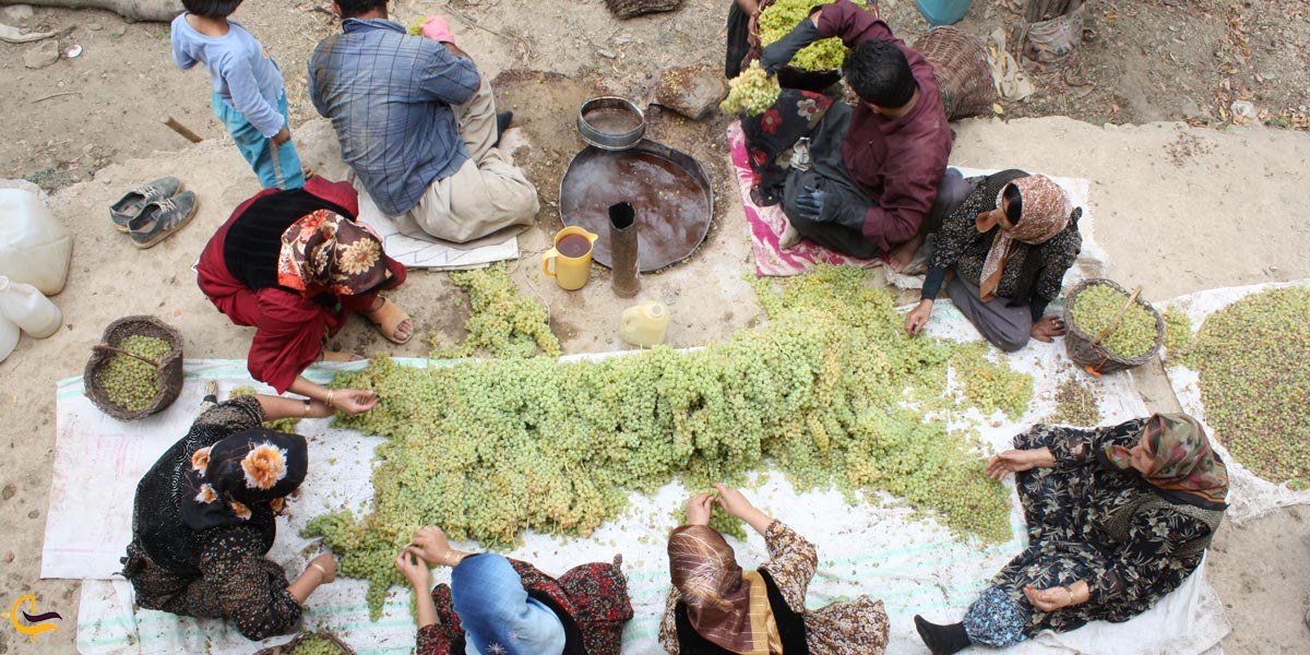 تصویری از مراسم بولاو روستای دولاب