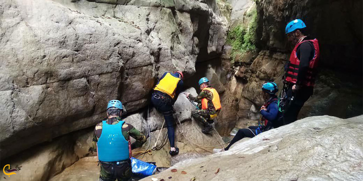 نمایی از مسیرپیمودن دره چاکرود