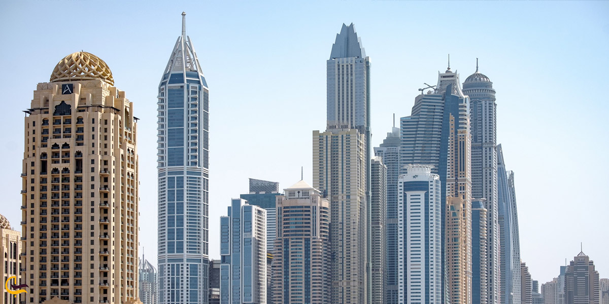 تصویری روبه رو از برج مارینا 101