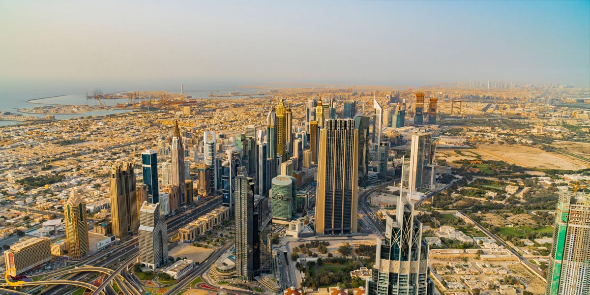 تصویری از برج های دبی