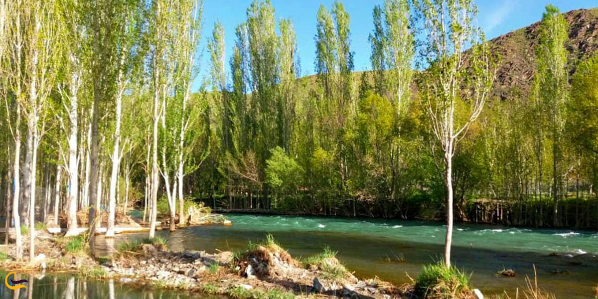 نمایی ازرودخانه گلپایگان