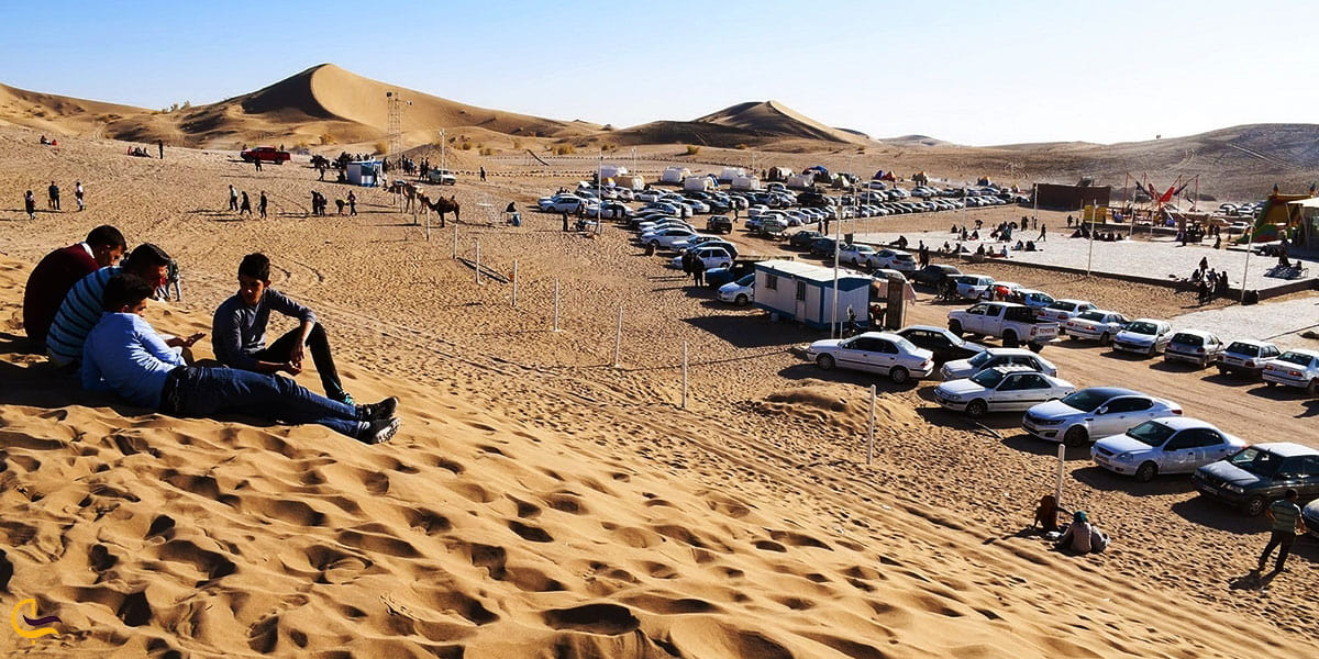 نمایی از کویر ورزنه اصفهان