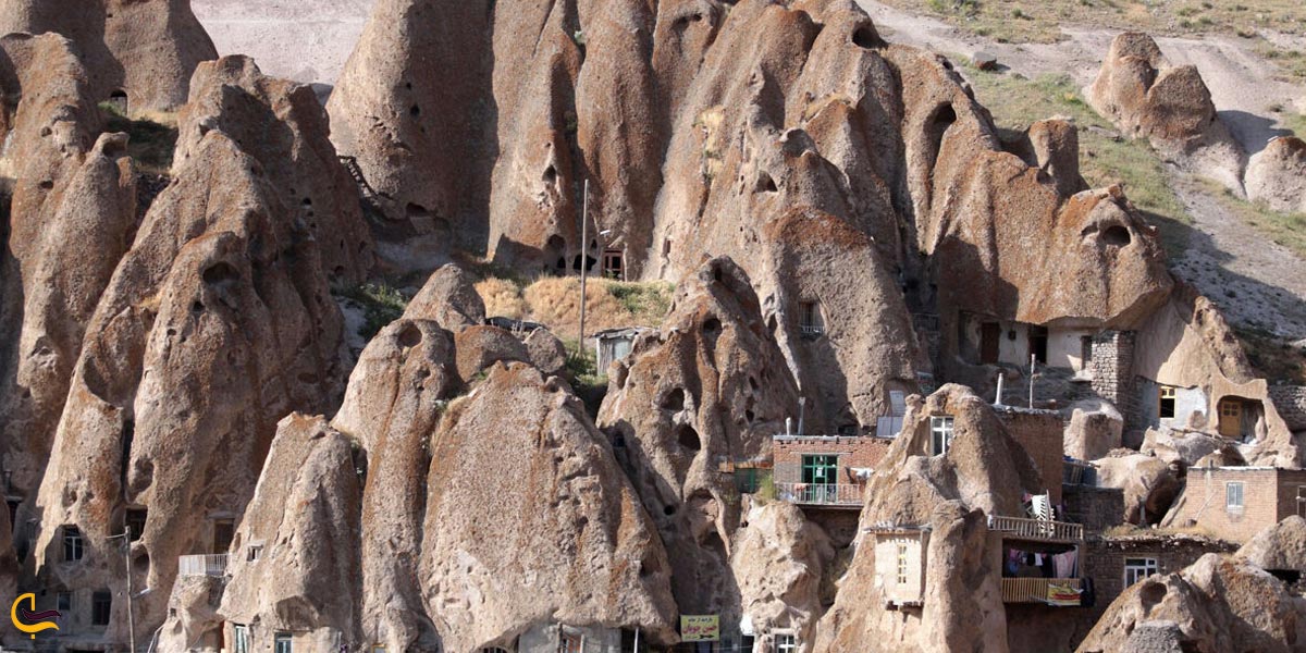تصویری از خانه های روستای کندوان