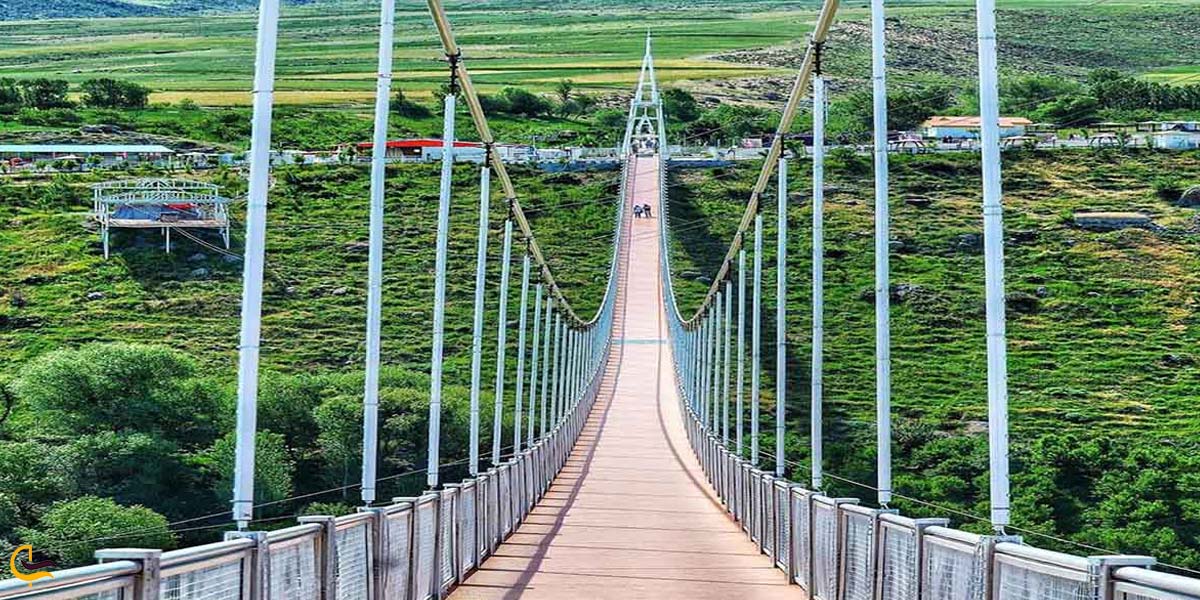 تصویری از پل معلق مشکین شهر 