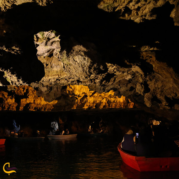 تصویری از آثار طبیعی غار علی صدر